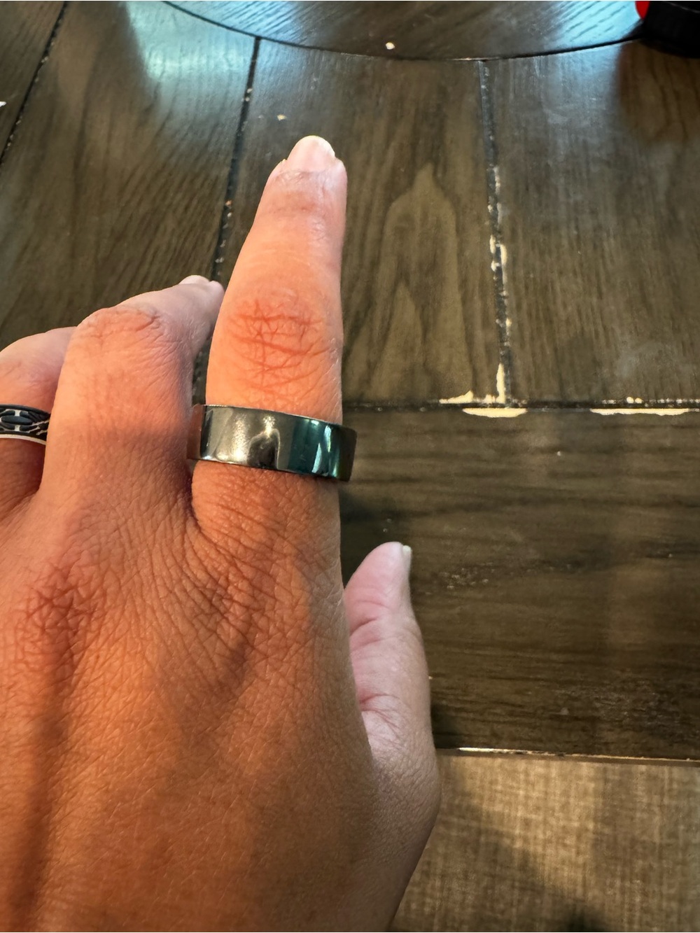 Ultrahuman air ring in Black Stainless Steel Men’s Band Ring-size 10